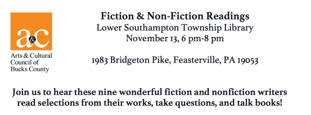 Author Readings at Lower Southampton Library (Nov. 13&nbsp;@6pm)